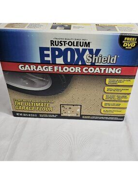 Garage Epoxy Shield Floor Kit 120 oz.   1-Car  Tan Semia GlossWaterproof Sealant